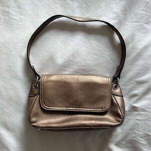 Gold Shoulder Bag Villager by Liz Claiborne